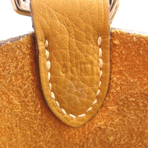 HERMES Manjoir PM Curry Tote Bag Leather Taurillon Clemence Brown - Picture 7 of 10